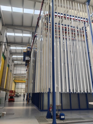Adjustable Chain Speed Space  Vertical Power Coating Production Line From Guangdong Of China