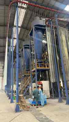 Big Cyclone Powder Recycle System Customized Every Month Capacity for Customers  Vertical Powder Coating Line for Aluminum Profiles