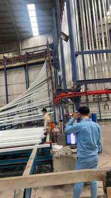 Pure Water Machine Big Cyclone Customized Capacity for Customers  Vertical Powder Coating Line for Aluminum Profiles