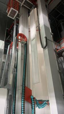 Upper Computer Control System Chain Speed Ajustable High-performance Customized Vertical Powder Coating Line for Aluminum Profiles