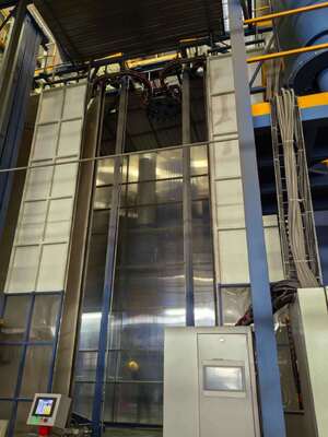 High-efficience Heating System Aluminum Profiles Vertical Powder Coating Line