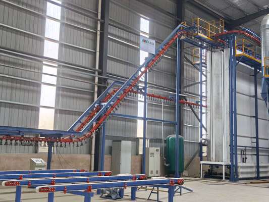 Polishing Machine Aluminum Profiles Vertical Powder Coating Line