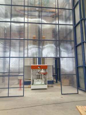 Full-automatic Loading System Aluminum Profiles Vertical Powder Coating Line