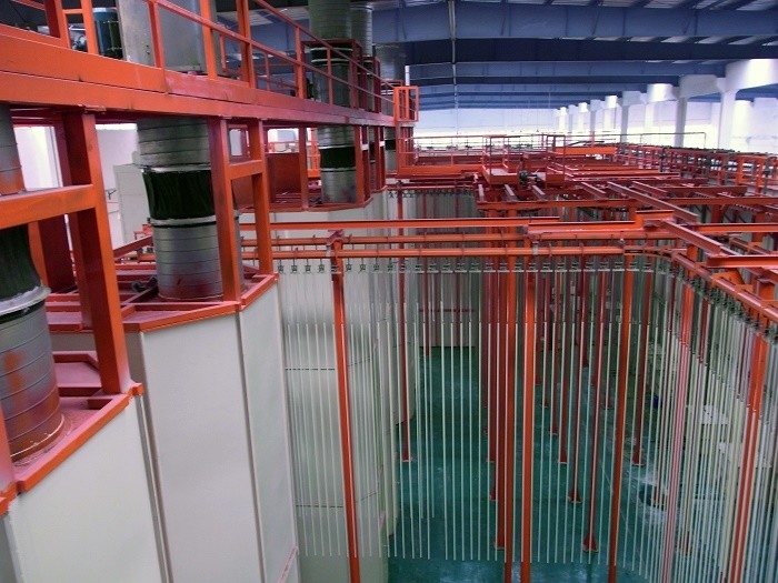 Full Automatic PVDF Line Vertical Fluorocarbon Painting System 1000-2000T / Month