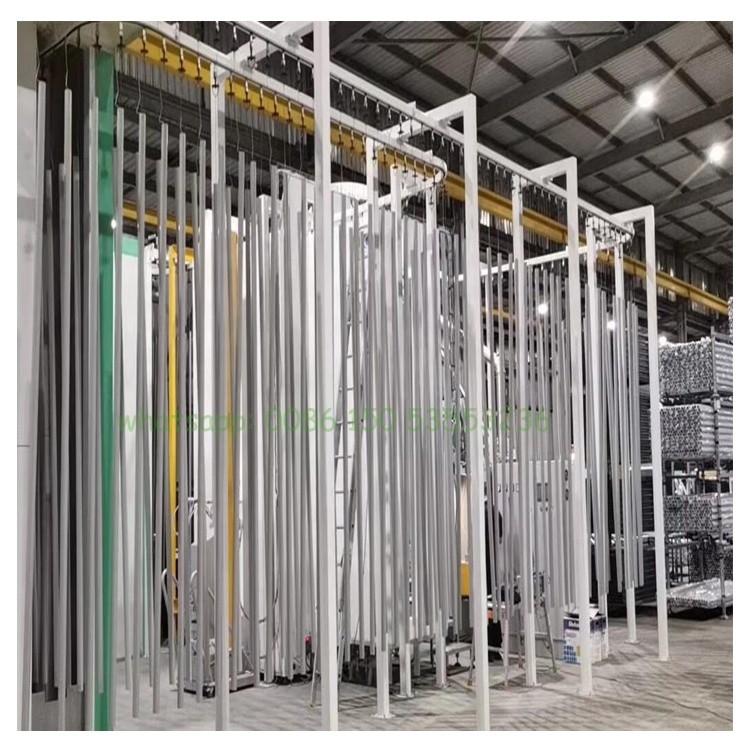 Natural Gas Heating Vertical Powder Coating Line 110V With Surface Treatment Equipment
