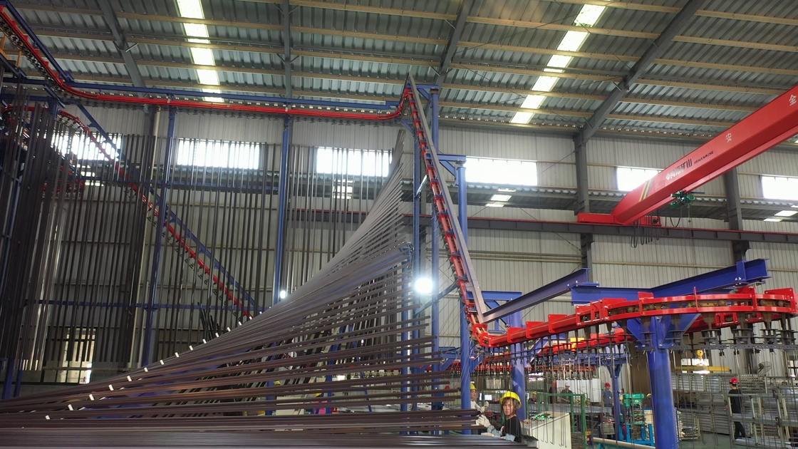 Full Automatic Vertical Powder Coating Line Of Surface Treatment Equipment