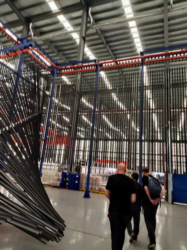 PLC LPG Heating 380V 50Hz Vertical Powder Coating Line With Surface Treatment Equipment