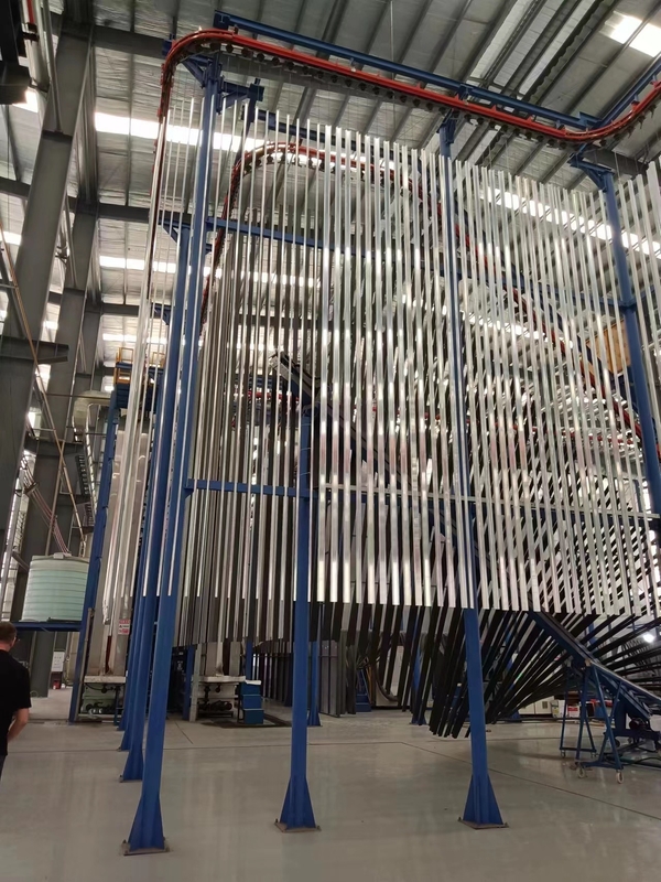 Automatic Vertical Powder Coating Line Equipment For Aluminium Alloy Profiles