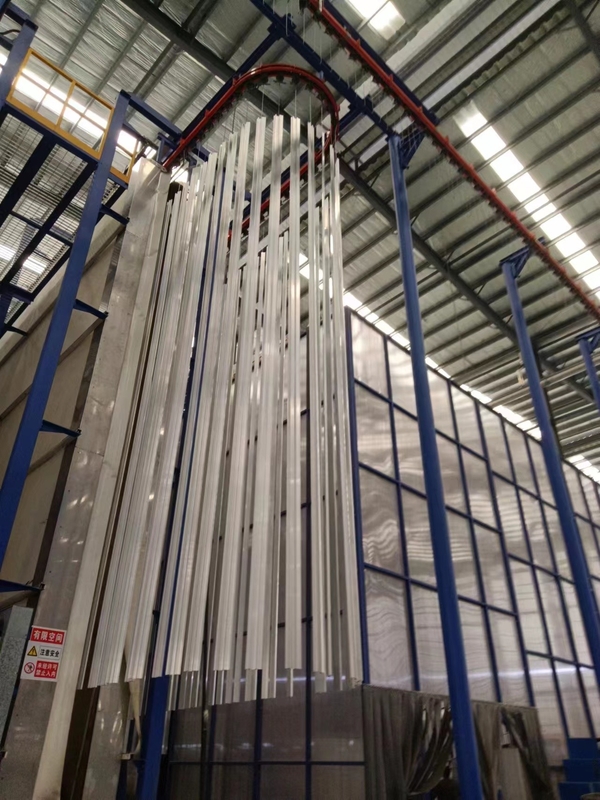 Gas Heating Vertical Power Production Line Customized Voltage For Aluminium Profiles