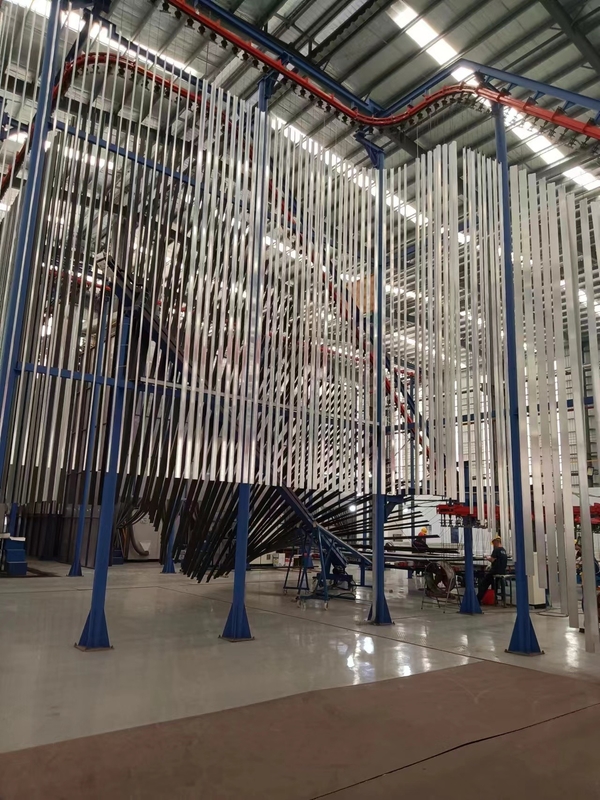 High Efficiency Vertical Powder Coating Line Surface Treatment Equipment