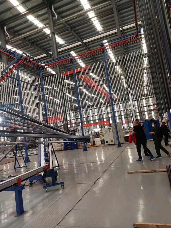 SUS304  Full-automatic LPG Heating Electrostatic Vertical Powder Coating Line 480V PLC