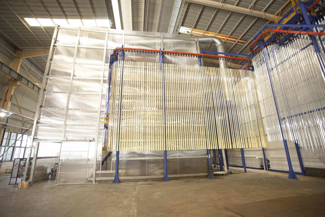 Full Automatic Vertical Powder Coating Machine Of Aluminum Profile Powder Spray Booth