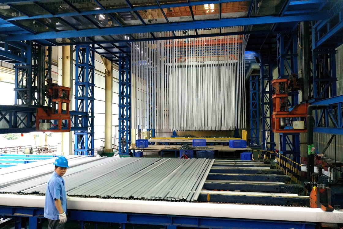 Full-automatic LPG Heating System Anodizing Production Line Customer Voltage