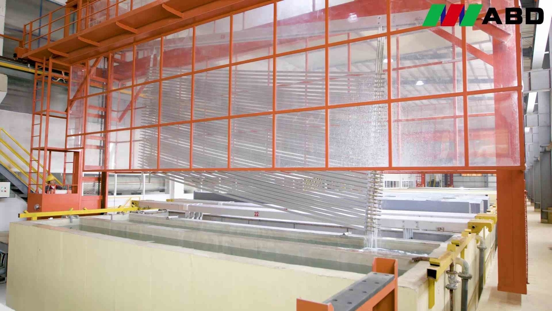 Automatic CE Certifcation Factory Price  Vertical Powder Coating Line For Aluminium Profiles