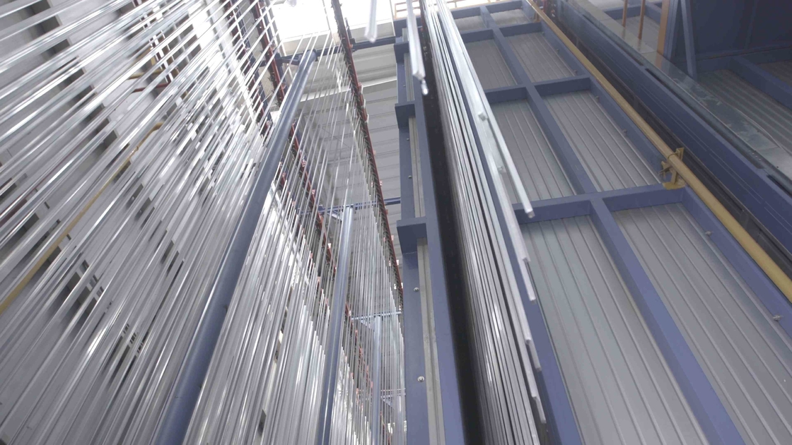 Equipment Vertical Powder Coating Line For Aluminum Profiles Natural Gas Heating System