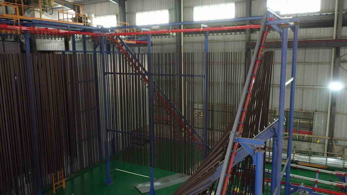Advanced  CE Certification Automatic Vertical Powder Coating Line Customized Voltage