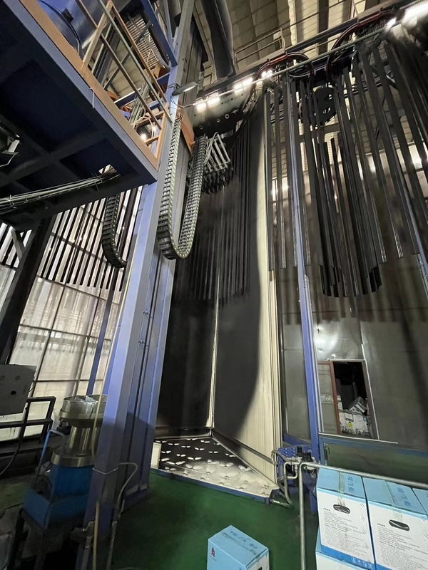 Metal Spraying Booth Aluminum Profile Vertical Automated  Powder Coating Line Electrostatic Spray