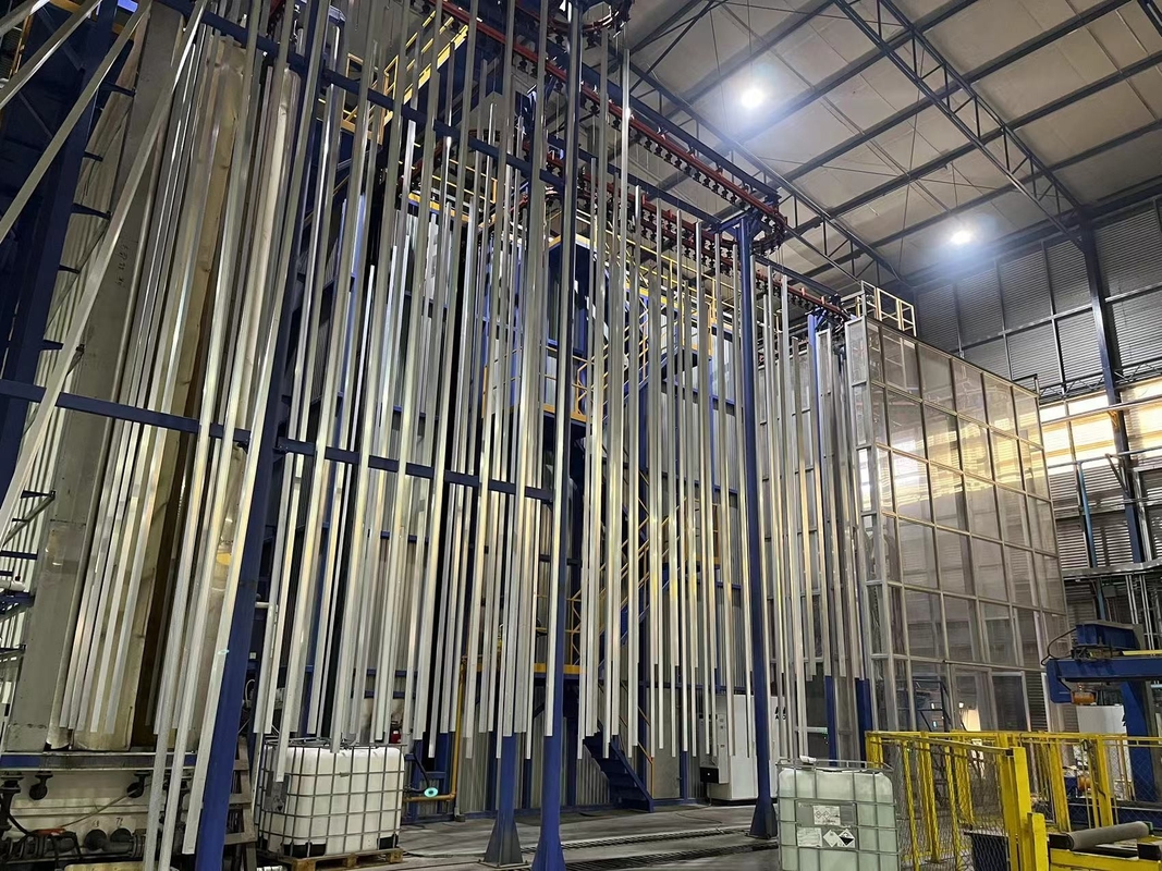 380V  Vertical Powder Coating Line With Automatic System With Video-going Inspection