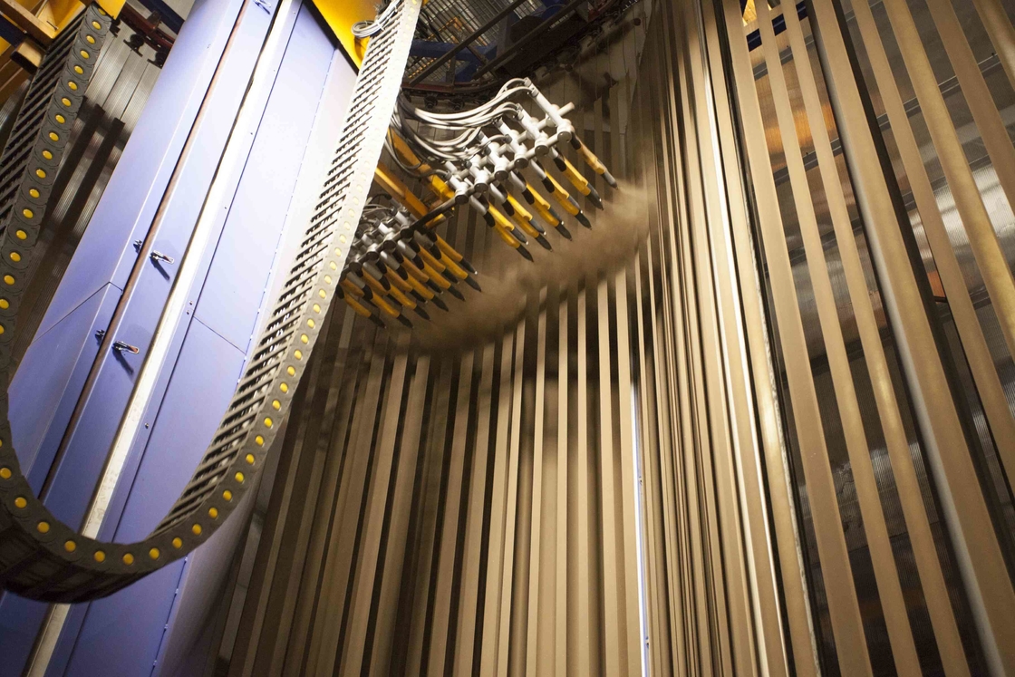 Line And Zero Line Requirements For Vertical Powder Coating Line Of Aluminum Profiles