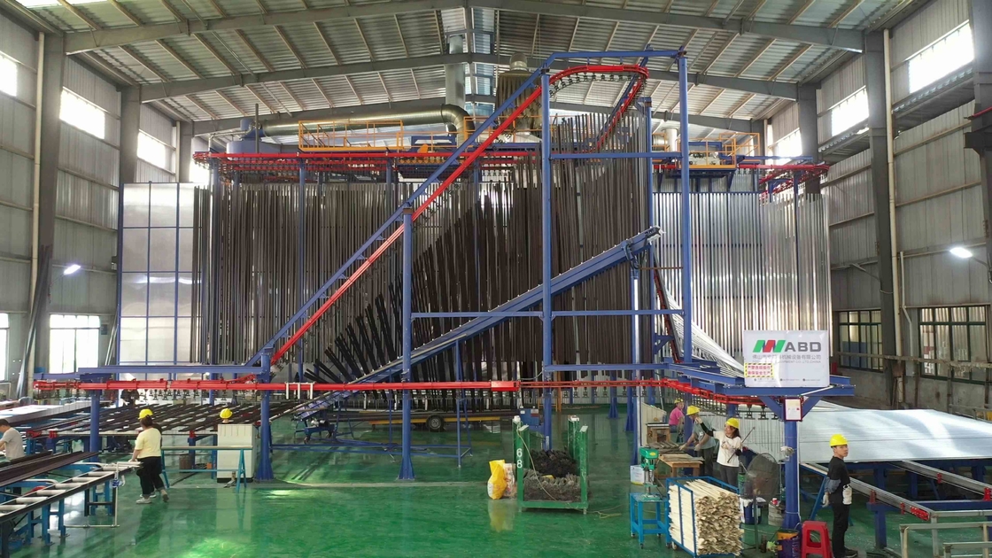 Vertical Powder Coating Line For Aluminum Profiles With Precise Coating Specifications