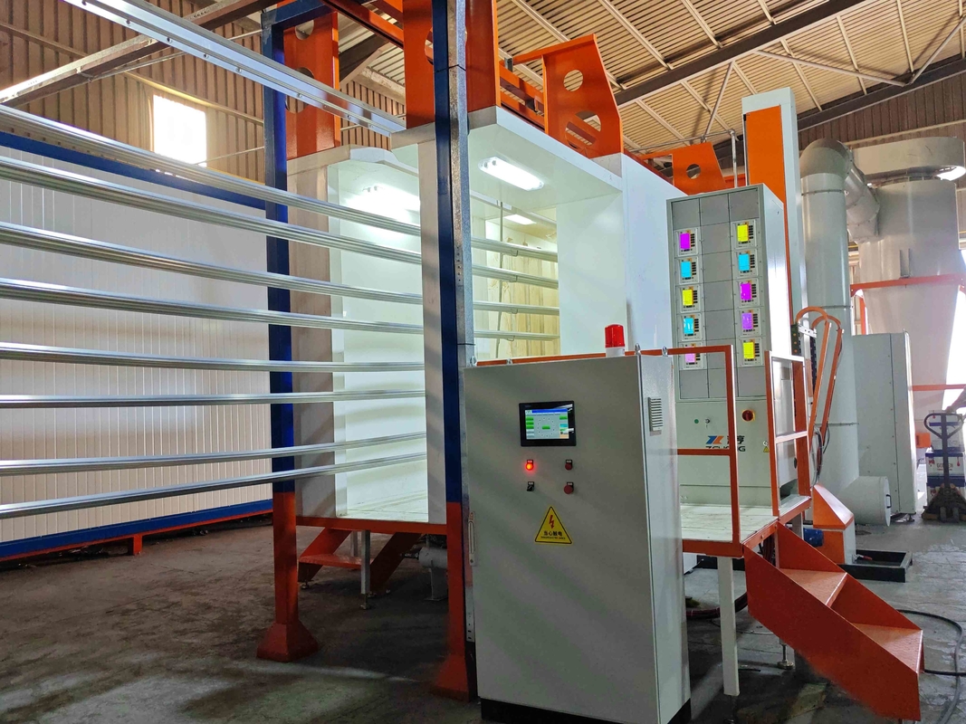 CE Certification Full-automatic Customized Voltage Horizontal Powder Coating Line With Standard Surface Area 400m2/T