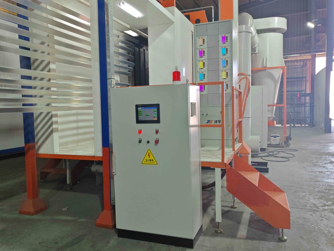 Irag Full-automatic Horizontal Frequency With Full-automatic Spraying Gun Surface Treatment  Equipment For Power Supply In Horizontal Powder Coating Line