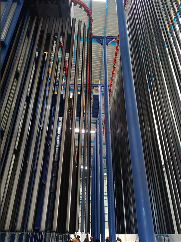 Sri Lanka Full-automatic Vertical Powder Coating Production Line Al Profile Surface Treatment