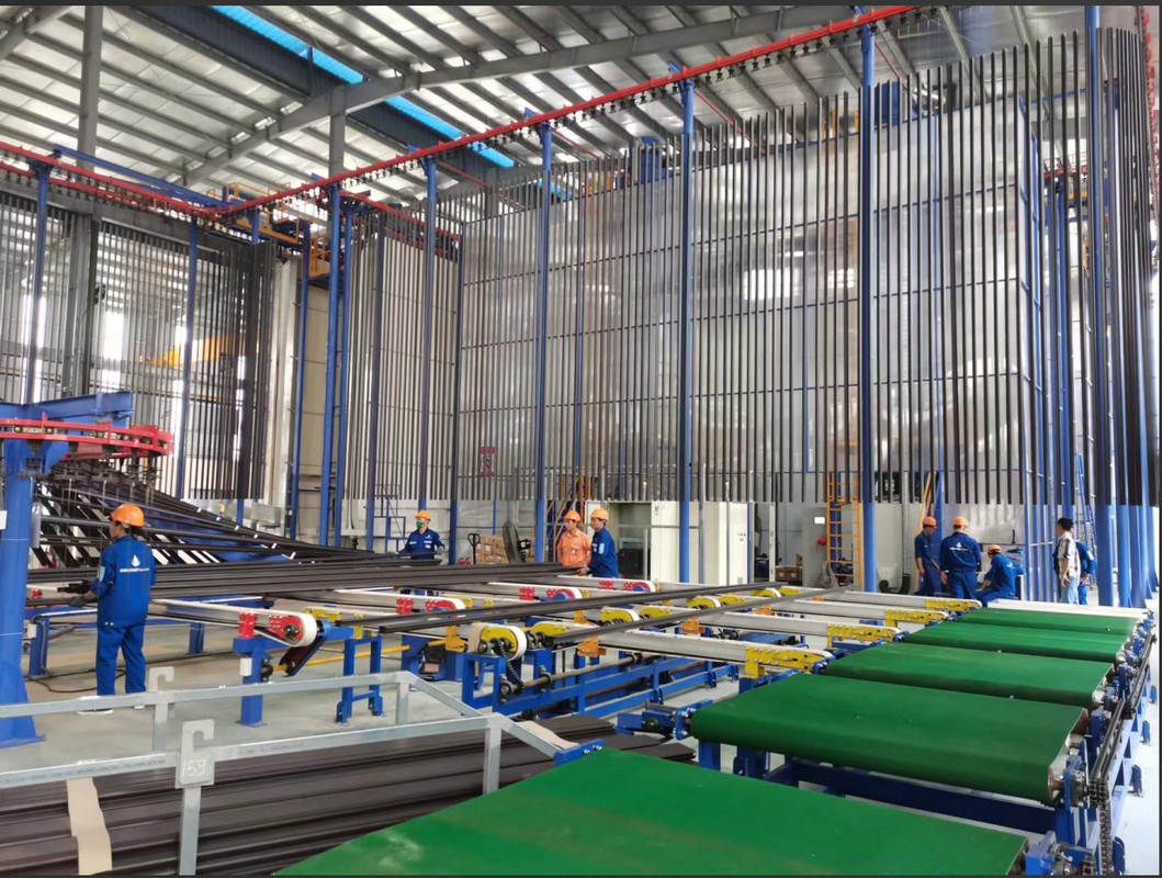 Energy Supply for Vertical Powder Coating Line for Aluminum Profiles Power Gas and Compressed Air
