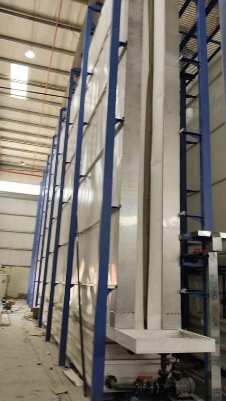 Turkey LPG Heating System Surface Treatment Equipment Aluminium Profiles Scheme Vertical Powder Coating Line