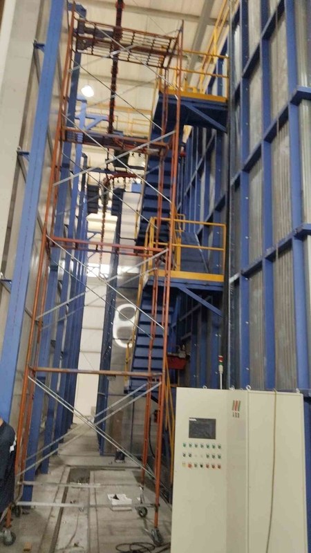 Full-Automatic Customized Voltage Capacity Voltage Vertical Powder Coating Line For Aluminum Profiles