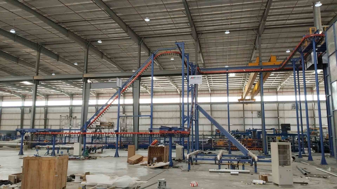 USA Full Automatic LPG Heating System  Aluminium Profiles Vertical Powder Coating Line