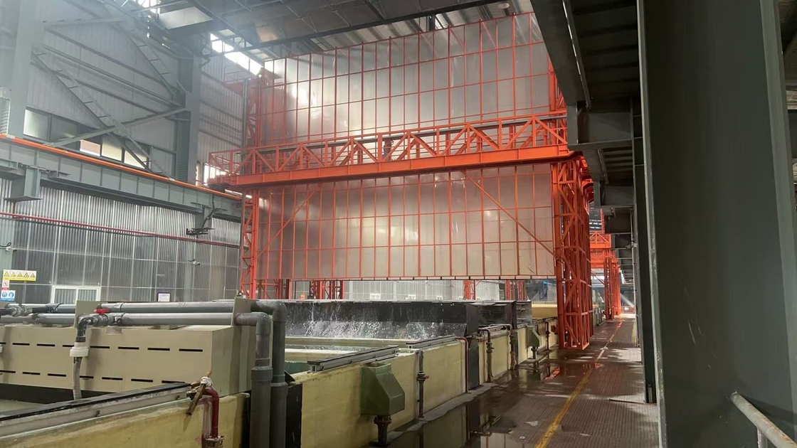 Chiller Anodizing Tank Aluminium Profiles Surface Treatment Vertical Anodizing Production Line