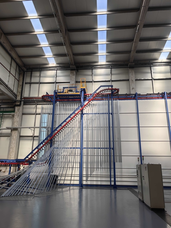 Vertical Powder Coating Line With Full-automatic  Loading and Unloading System