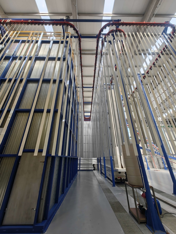 High Capacity Save Space  Vertical Power Coating Production Line From Guangdong Of China