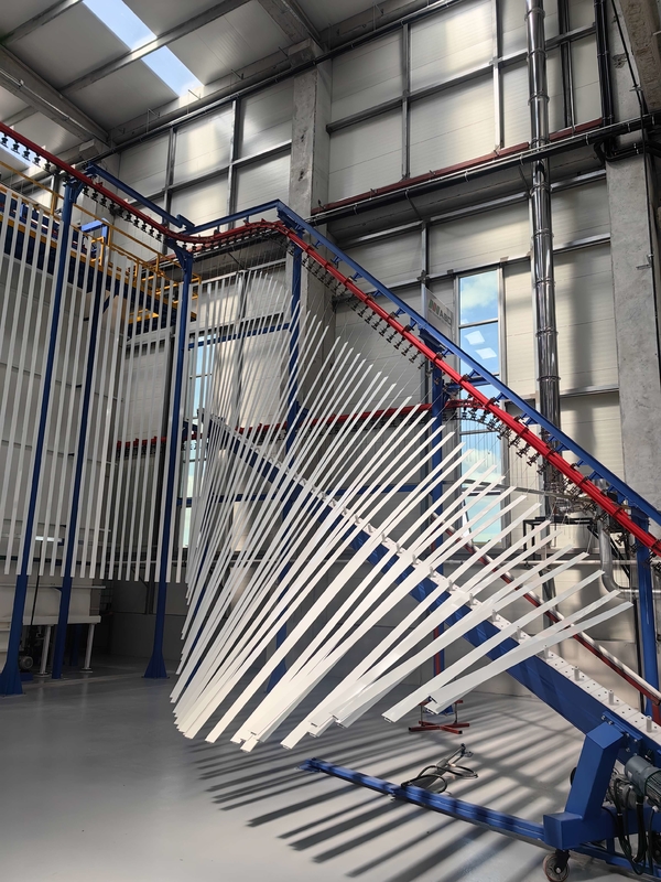Vertical Powder Coating Line for Aluminum Profiles with High Production Capacity