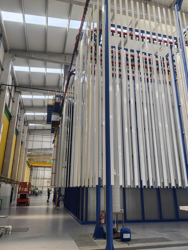 Adjustable Chain Speed Space  Vertical Power Coating Production Line From Guangdong Of China