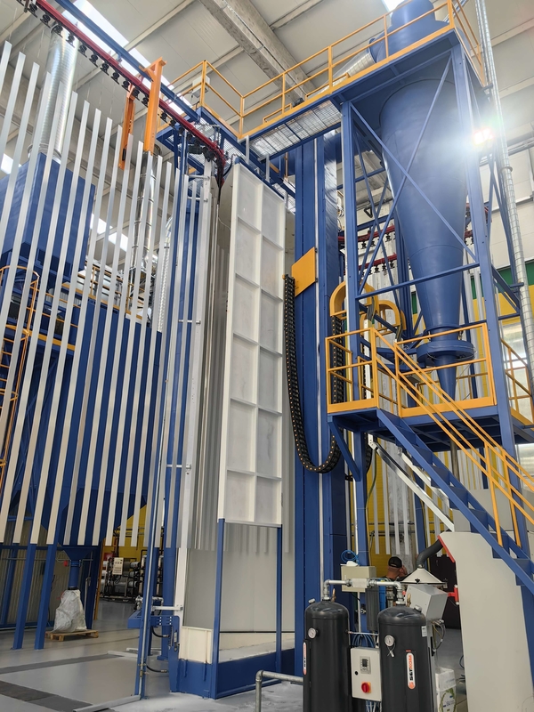 Three-phase Adjustable Chain Speed Space  Vertical Power Coating Production Line