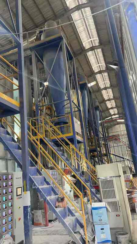 Spraying Pre-treatment Curing Oven System Customized Capacity for Customers  Vertical Powder Coating Line for Aluminum Profiles