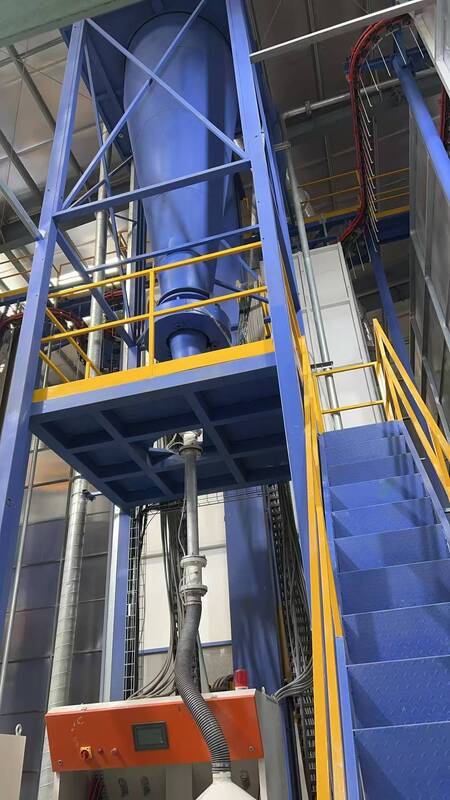 Chain Speed Adujstable  High Capacity Customized Parameter for Customers  Vertical Powder Coating Line for Aluminum Profiles