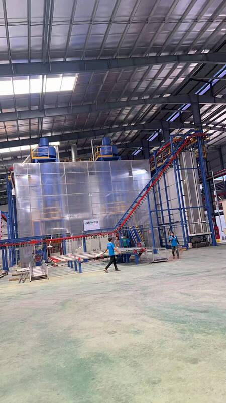 Customized Capacity and Size Vertical Powder Coating Line for Aluminum Profiles