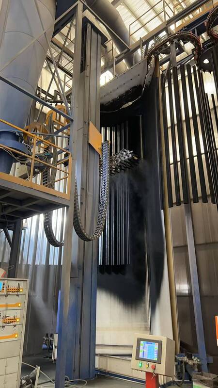 Drying Oven Vertical Powder Coating Line High-performance for Aluminum Profiles
