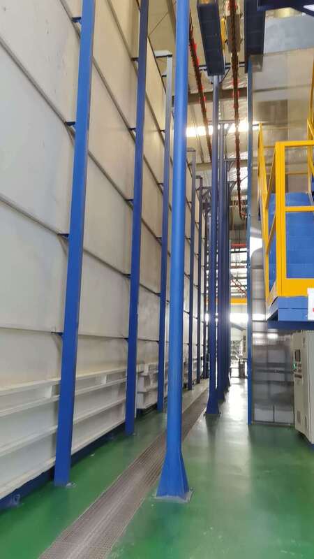 Pre-treatment System Powder Coating Aluminum Profiles Vertical Powder Coating Line