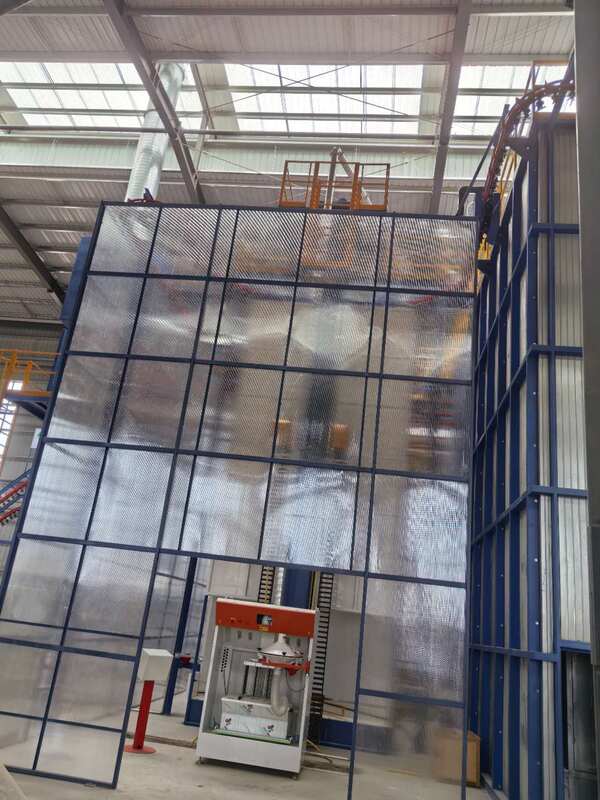 LPG Heating System Aluminum Profiles Vertical Powder Coating Line