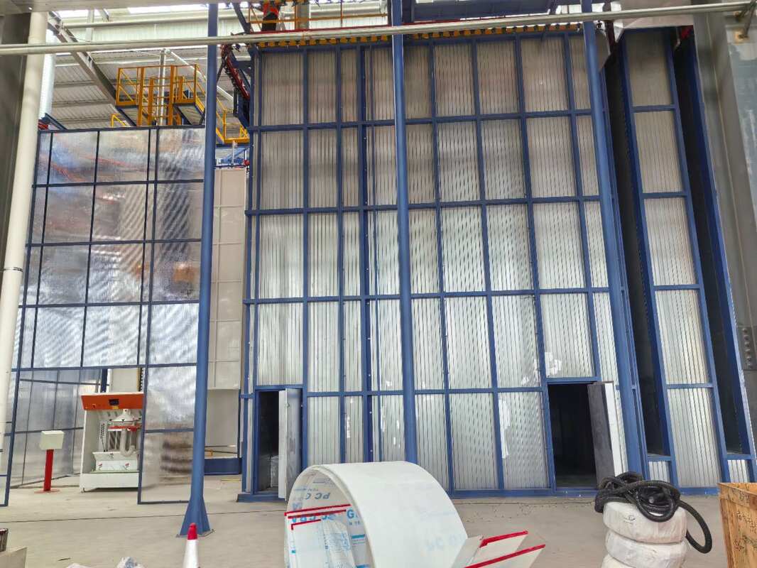 Full-automatic Elevator System Aluminum Profiles Vertical Powder Coating Line