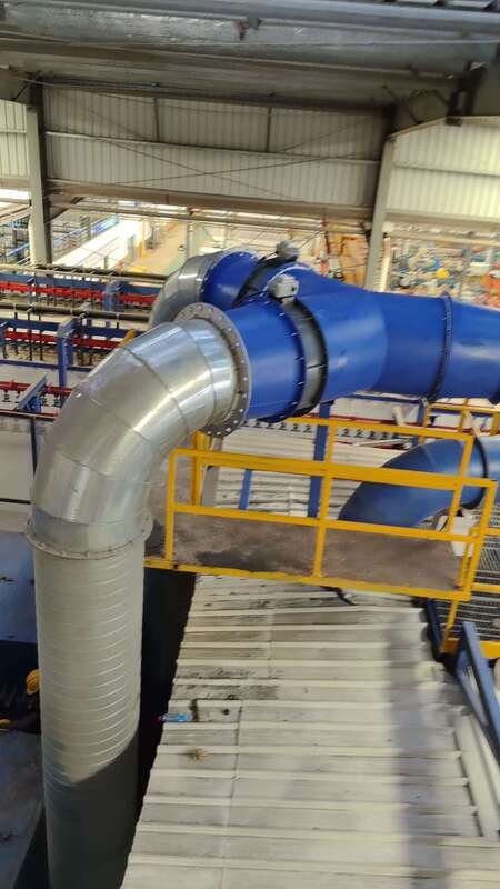 Curing Oven System Aluminum Profiles Vertical Powder Coating Line