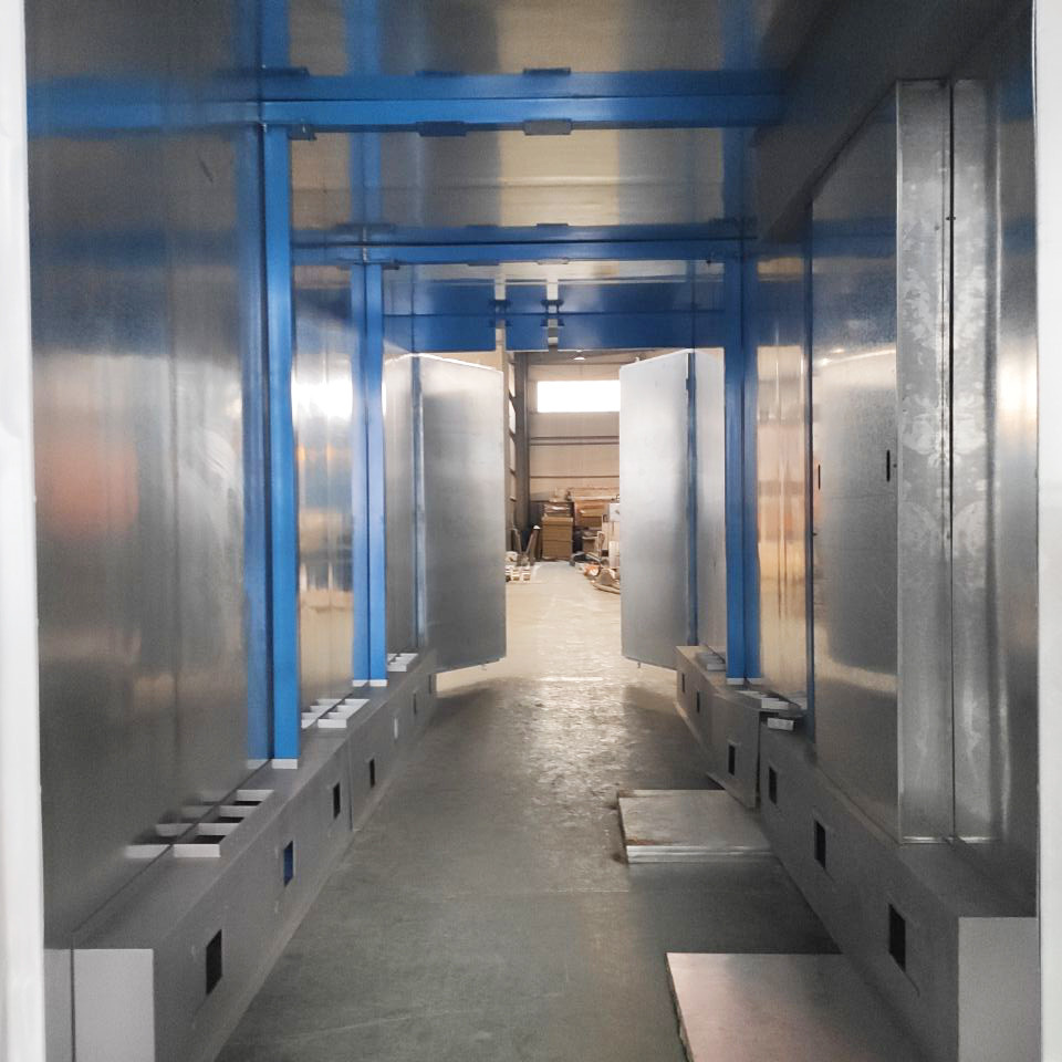 Color Cold Steel Sheet Powder Coating Oven Heat Insulation Electrostatic Painting